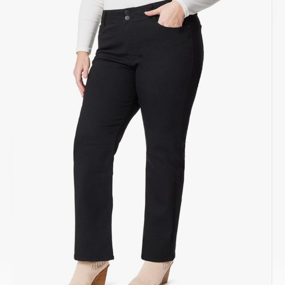 WallFlower Luscious Curvy Bootcut Black Jeans Size 18 Plus Regular